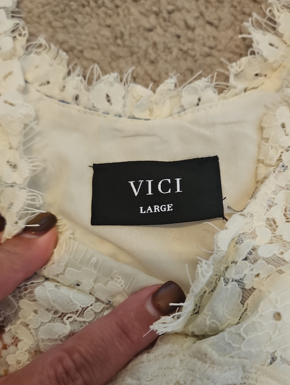 New Vici Analie Patchwork Dress - Picture 4 of 10